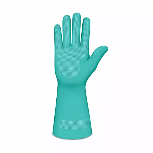Guante Calibre 20 Domestico Colores Verde Rubberplus