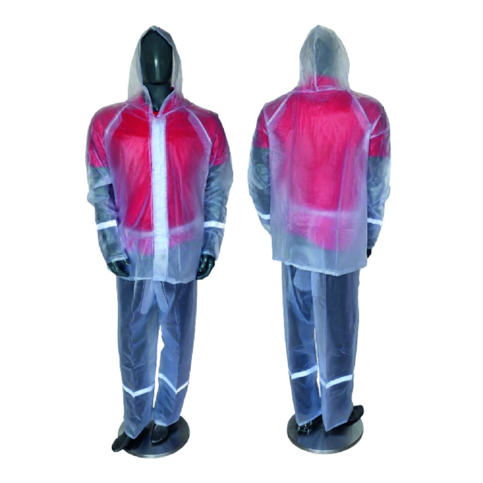 Conjunto 2 Piezas Impermeable Transparente