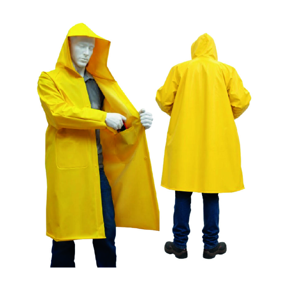 Abrigo impermeable de PVC