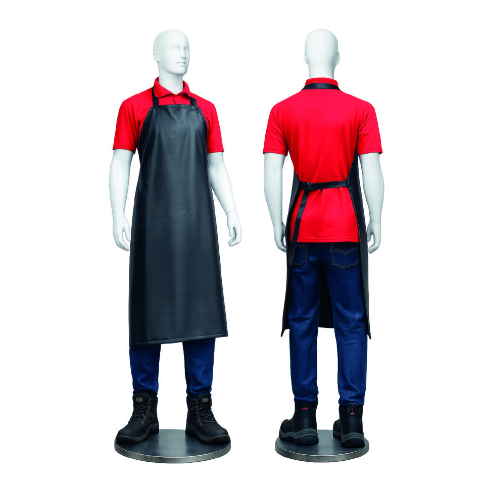 Delantal impermeable mediano de PVC sencillo