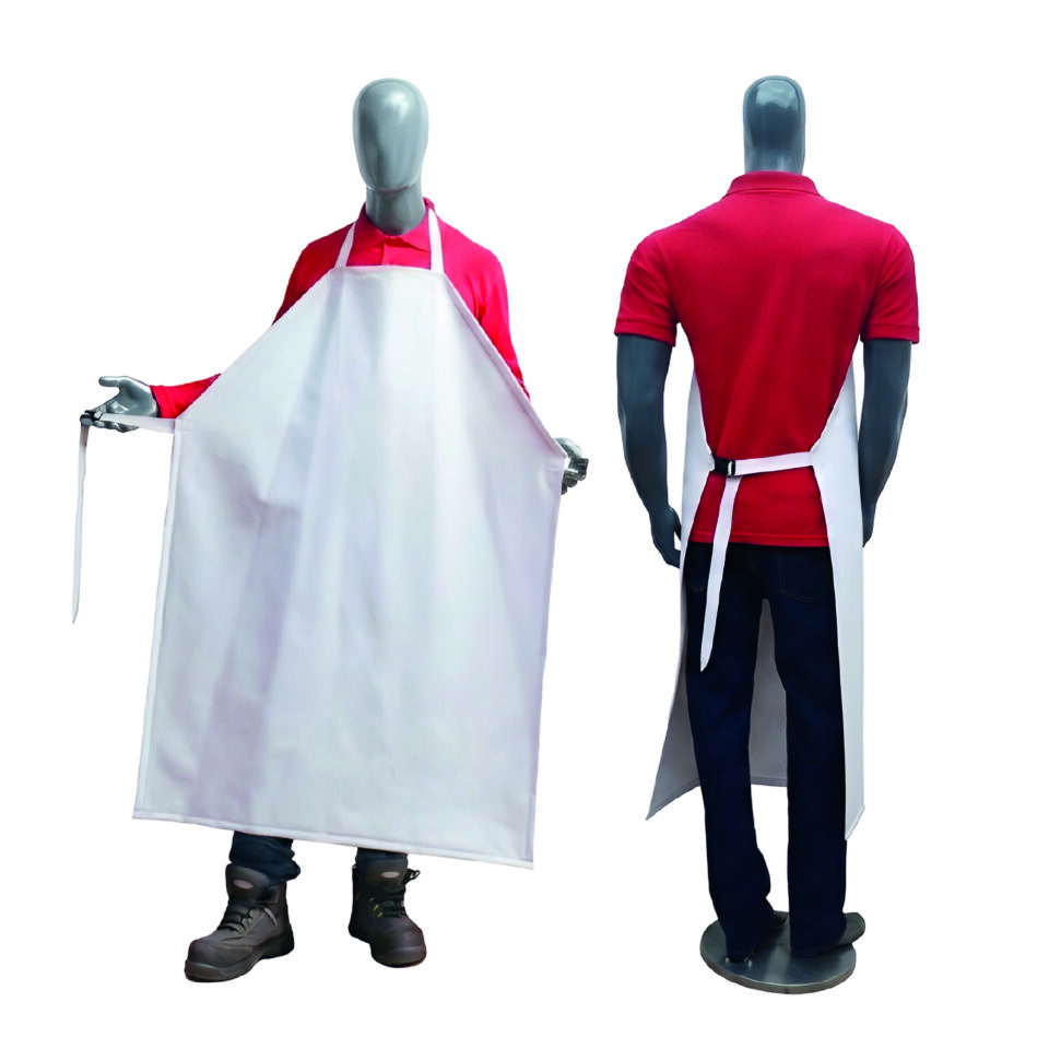 Delantal impermeable grande de PVC sencillo Cal 20