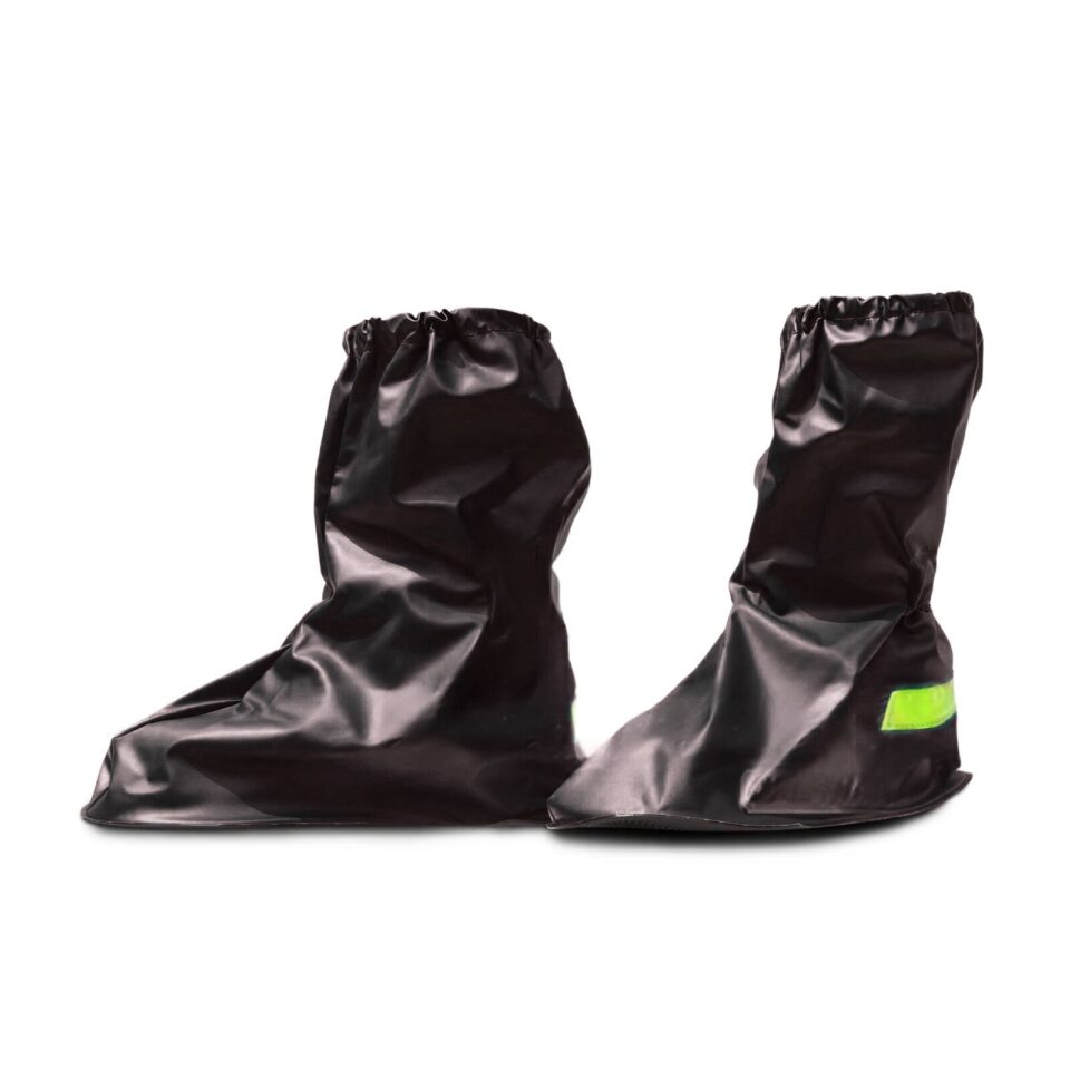 Zapatón impermeable Negro en PVC con resorte