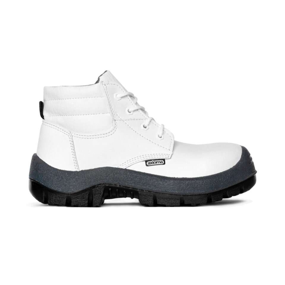 Bota En Cuero Blanco